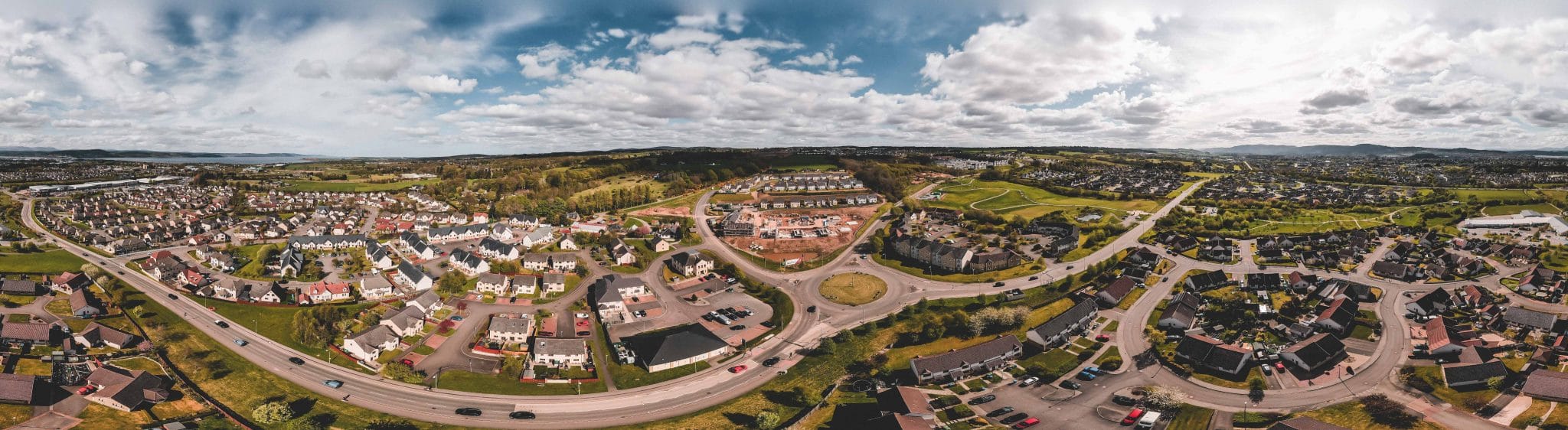 Aerial Photography - Inverness Tulloch Homes Wester Inshes Panorama
