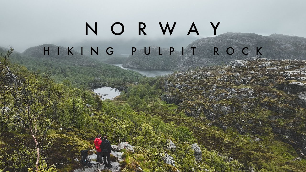 hiking preikestolen (pulpit rock) in norway with my brother